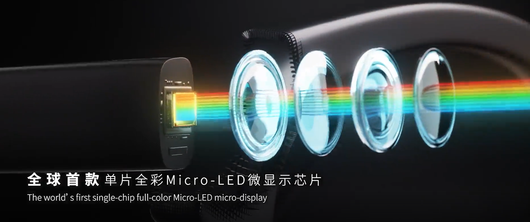 First in the world! Raysolve Launches a Monolithic Full Color Micro LED Display for AR Glasses