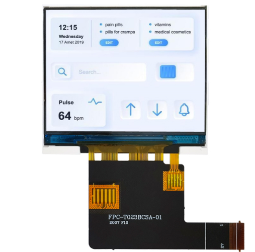 2.3 inch 480*360 TFT LCD Module With 500nits high brightness