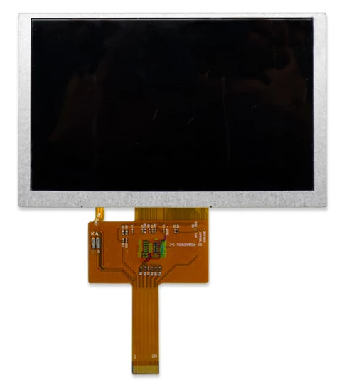 5 inch 800x480 WVGA IPS TFT LCD Moduel With 1200 cd/m2 High Brightness