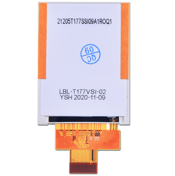 1.77 inch 128*160 TFT LCD with 220nits brightness