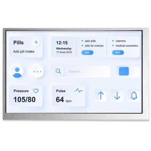 7 inch 800*480 TFT LCD Module with 500cd/m2