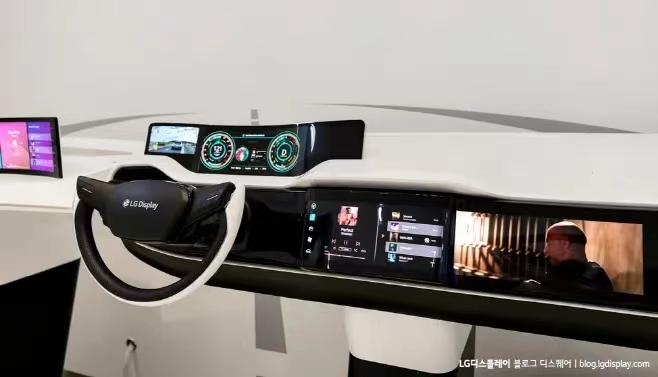 LG Display plans to mass-produce the second generation of in-car series OLED technology this year