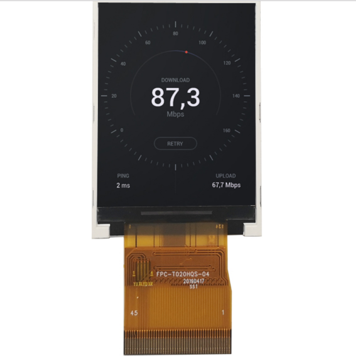 2.1 inch 480*360 TFT LCD with 350nits brightness