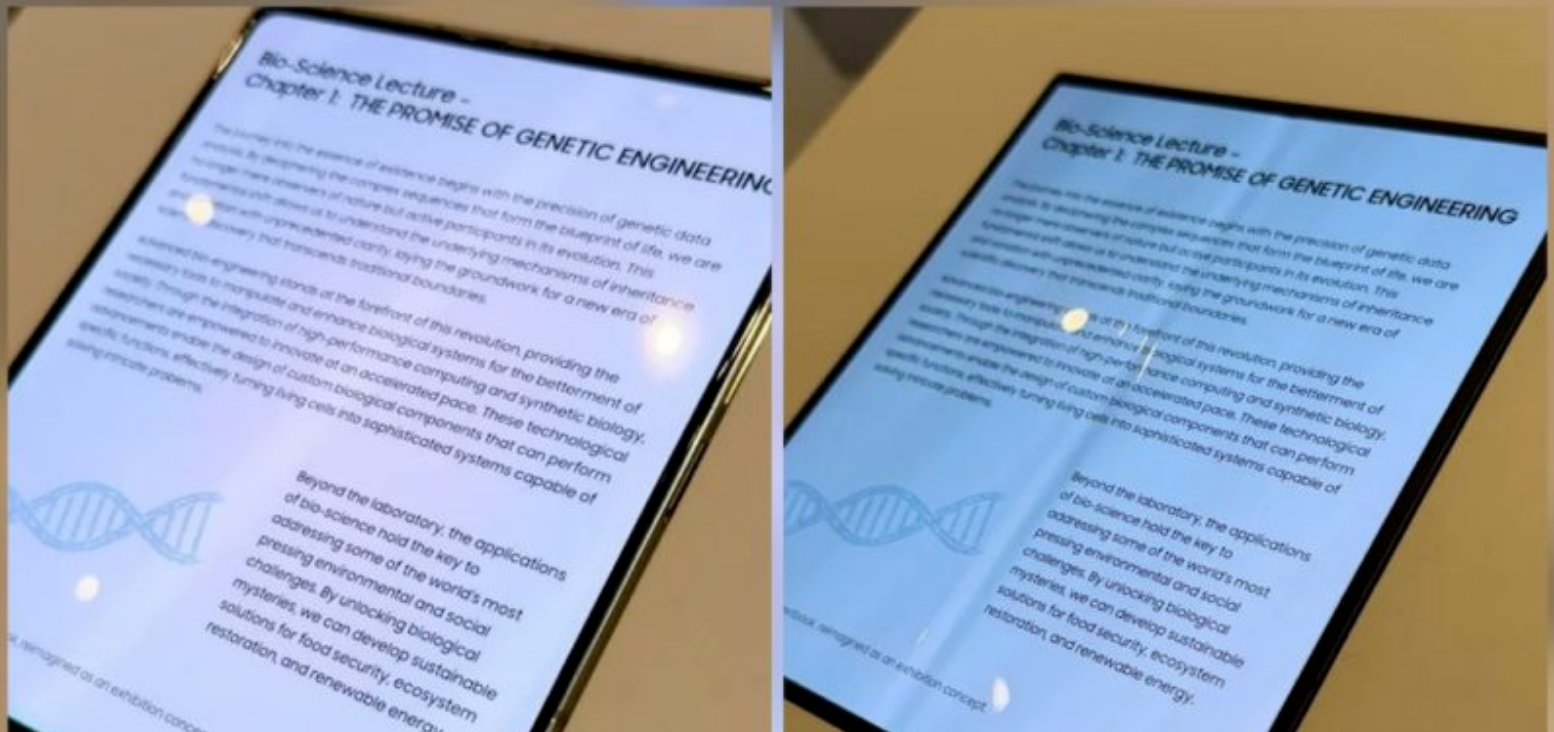 Samsung Unveils Its First Crease-Free Foldable OLED Panel